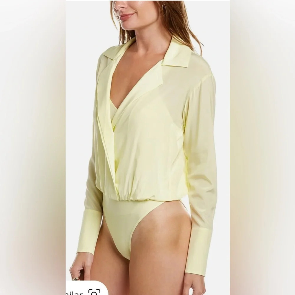 A.L.C. DIANA BODYSUIT - CANARY